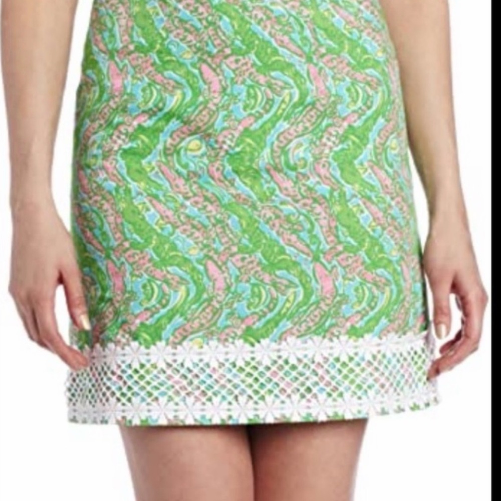 Lilly Pulitzer chomp chomp gator skirt